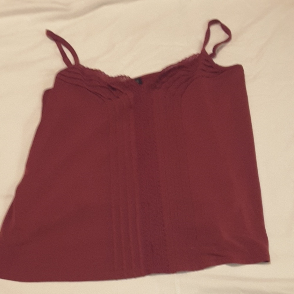 Burgandy tank top